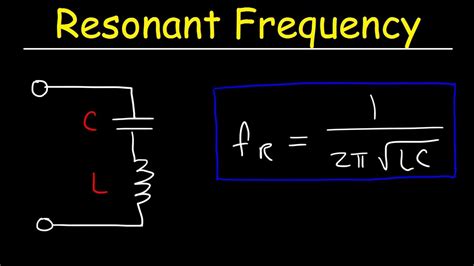 how to determine resonance frequency